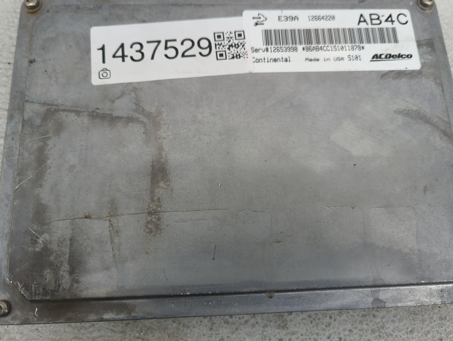 2014-2016 Chevrolet Impala PCM Engine Control Computer ECU ECM PCU OEM P/N:12664220 12653998 Fits Fits 2013 2014 2015 2016 O
