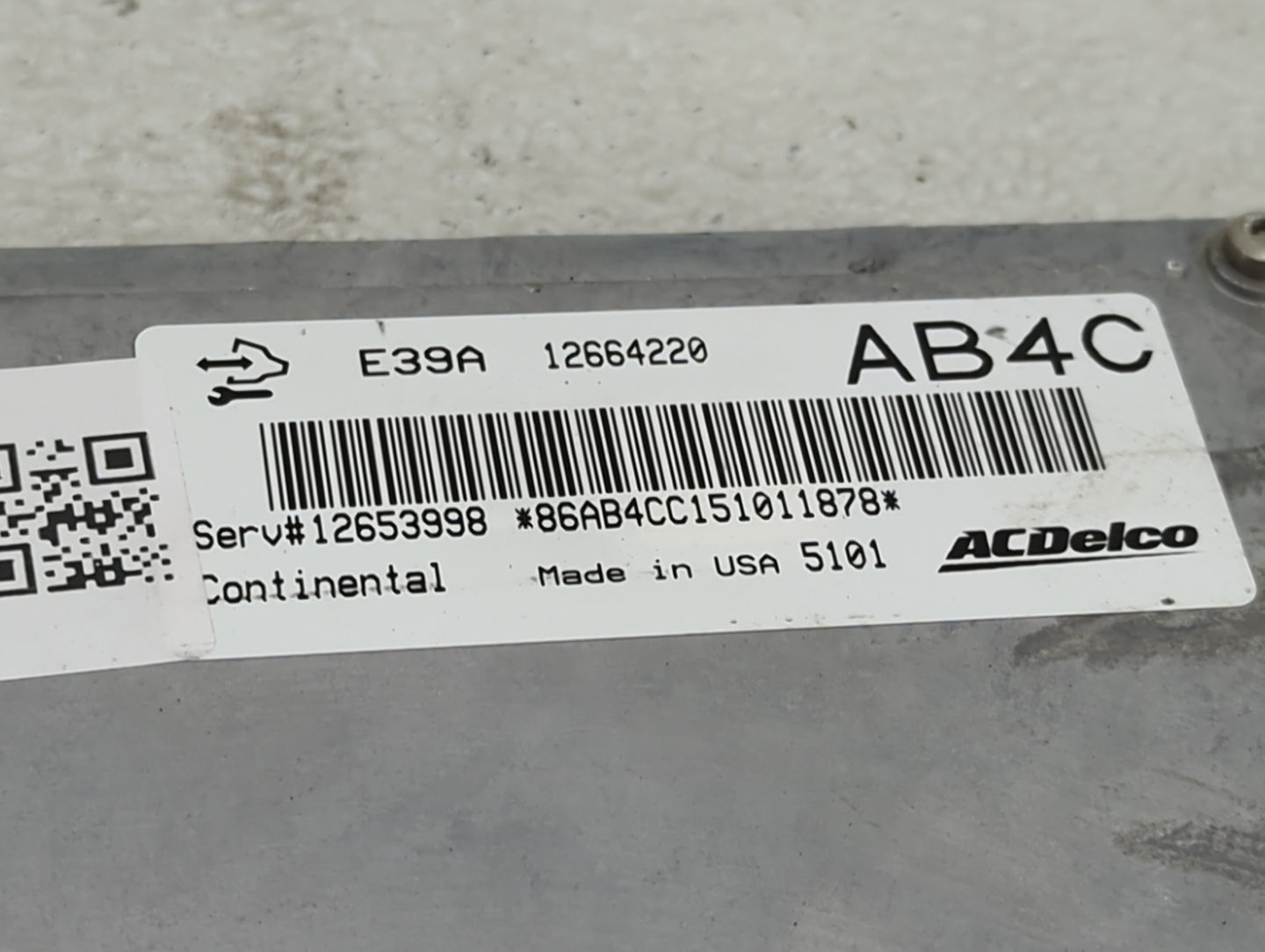 2014-2016 Chevrolet Impala PCM Engine Control Computer ECU ECM PCU OEM P/N:12664220 12653998 Fits Fits 2013 2014 2015 2016 O