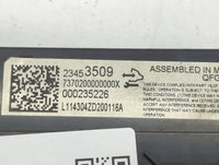 2014-2020 Chevrolet Impala Climate Control Module Temperature AC/Heater Replacement P/N:23453509 Fits OEM Used Auto Parts - 