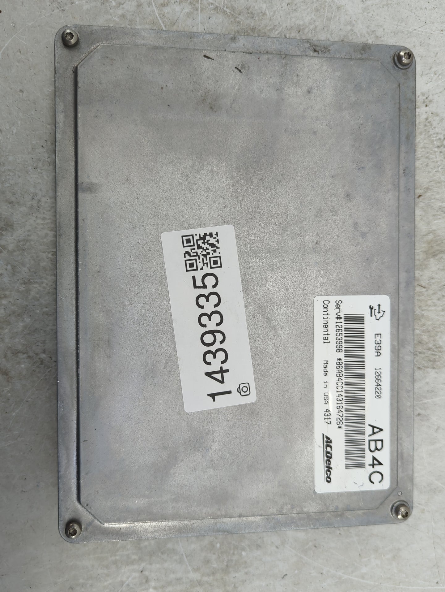 2014-2016 Chevrolet Impala PCM Engine Control Computer ECU ECM PCU OEM P/N:12653998 12664220 Fits Fits 2013 2014 2015 2016 O