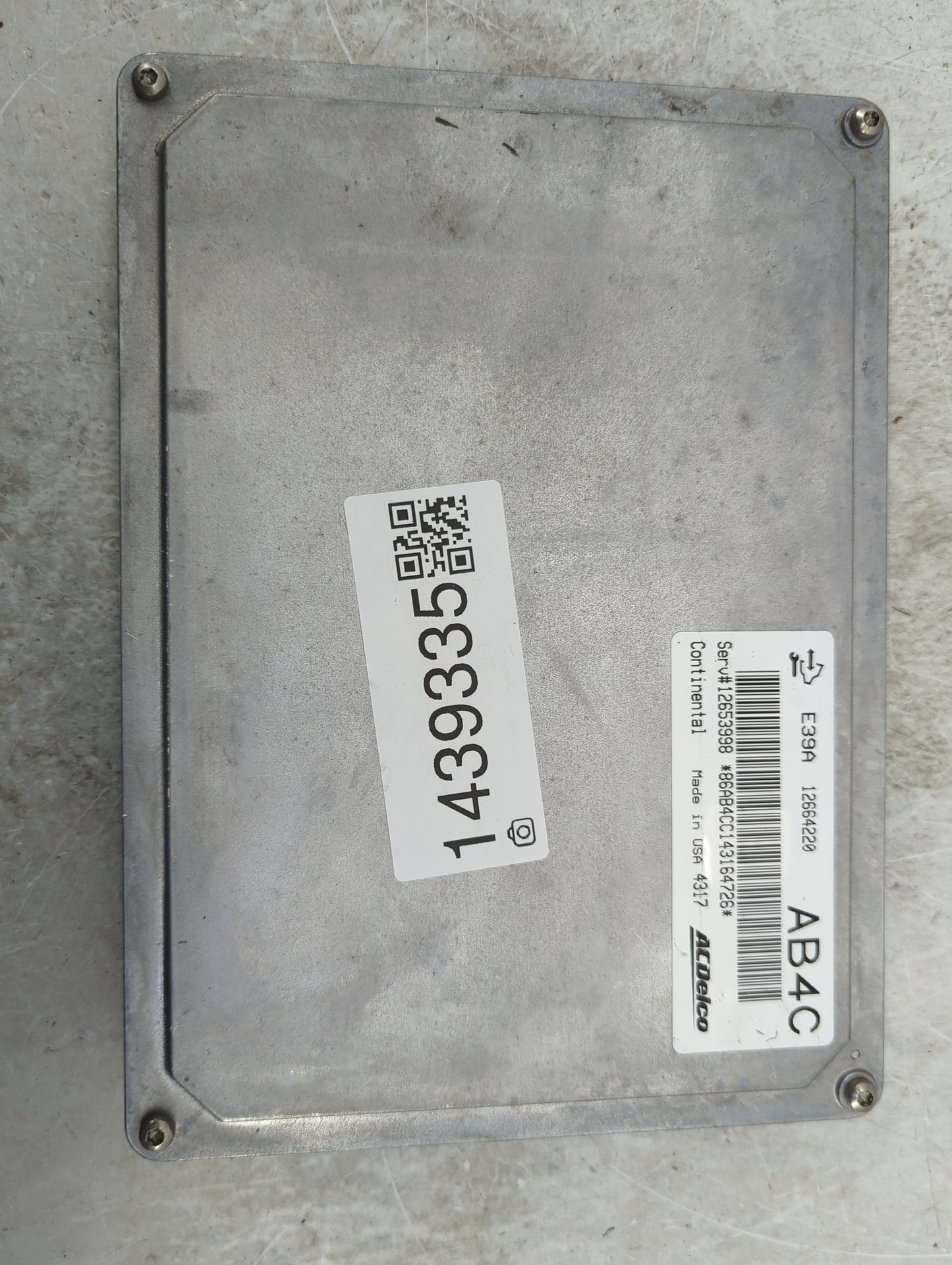 2014-2016 Chevrolet Impala PCM Engine Control Computer ECU ECM PCU OEM P/N:12653998 12664220 Fits Fits 2013 2014 2015 2016 O