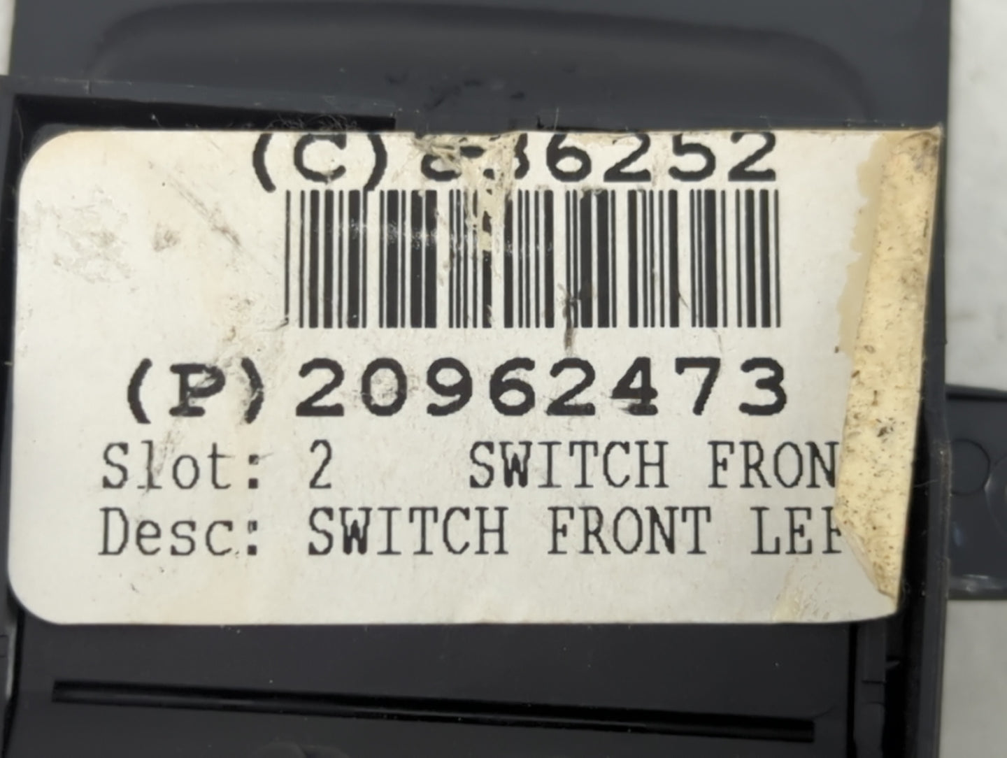 2014-2020 Chevrolet Impala Master Power Window Switch Replacement Driver Side Left P/N:20962473 20962473 Fits OEM Used Auto 