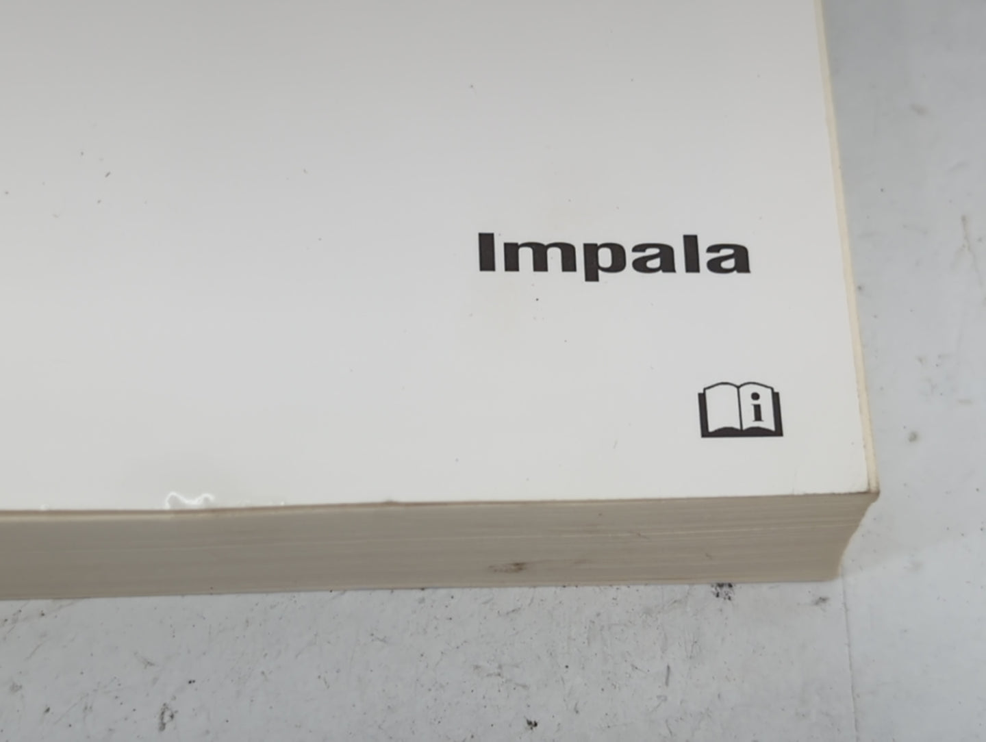 2015 Chevrolet Impala Owners Manual Book Guide P/N:22941531A OEM Used Auto Parts - Oemusedautoparts1.com