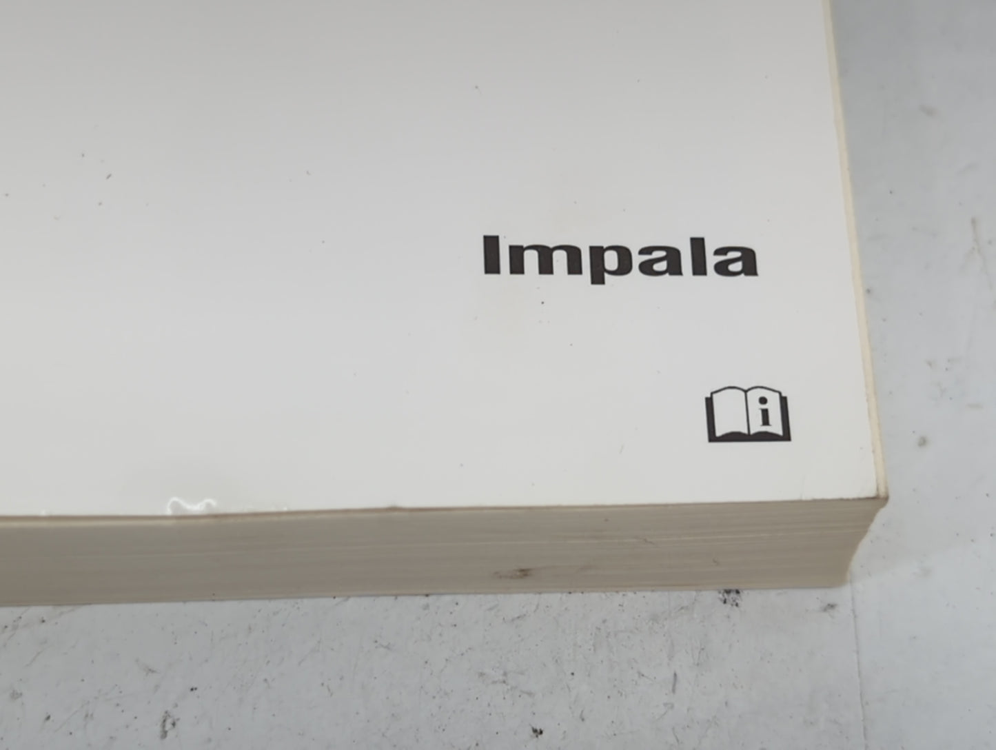 2015 Chevrolet Impala Owners Manual Book Guide P/N:22941531A OEM Used Auto Parts - Oemusedautoparts1.com