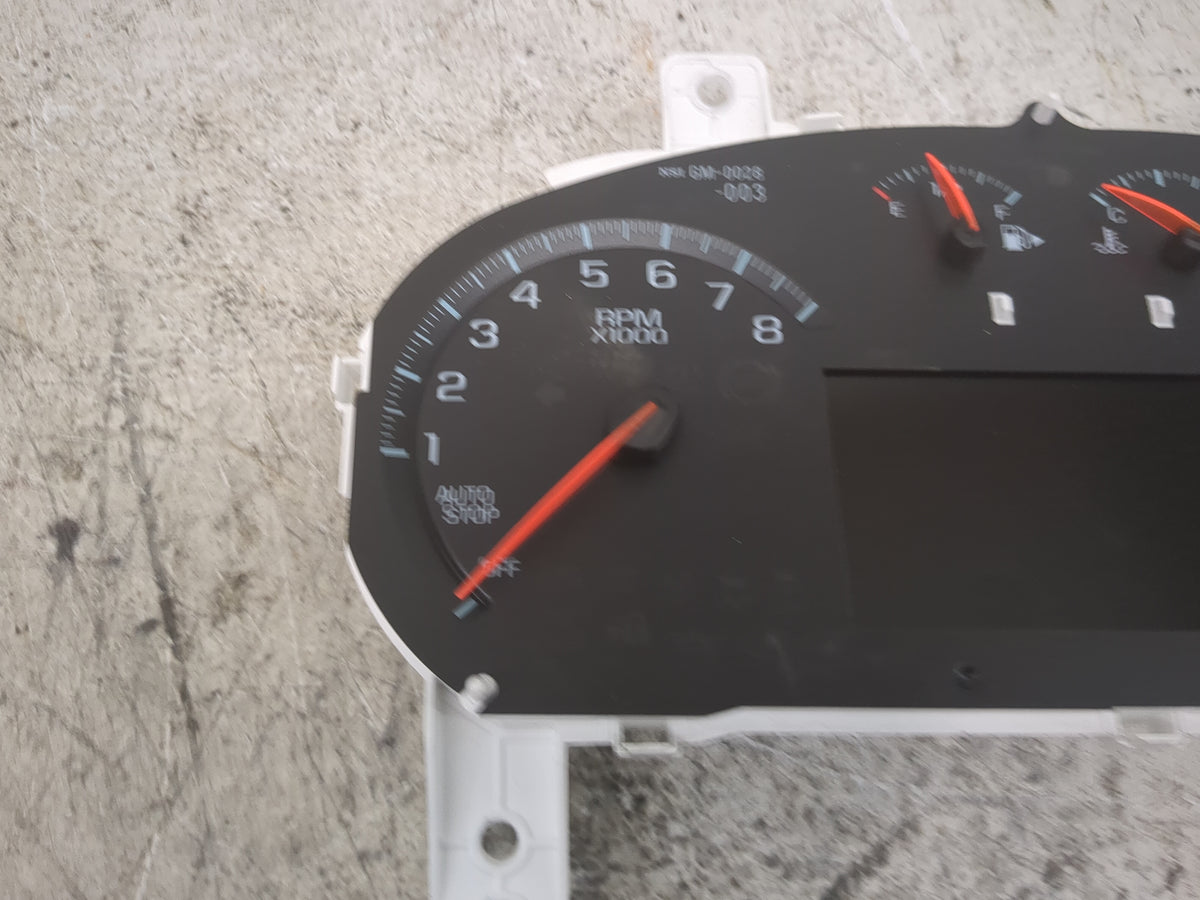 2015 Chevrolet Impala Instrument Cluster Speedometer Gauges P/N:GM-0028-103-MR-CD0D 23251507 Miles: Fits OEM Used Auto Parts