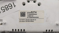 2015 Chevrolet Impala Instrument Cluster Speedometer Gauges P/N:23245274 Fits OEM Used Auto Parts - Oemusedautoparts1.com
