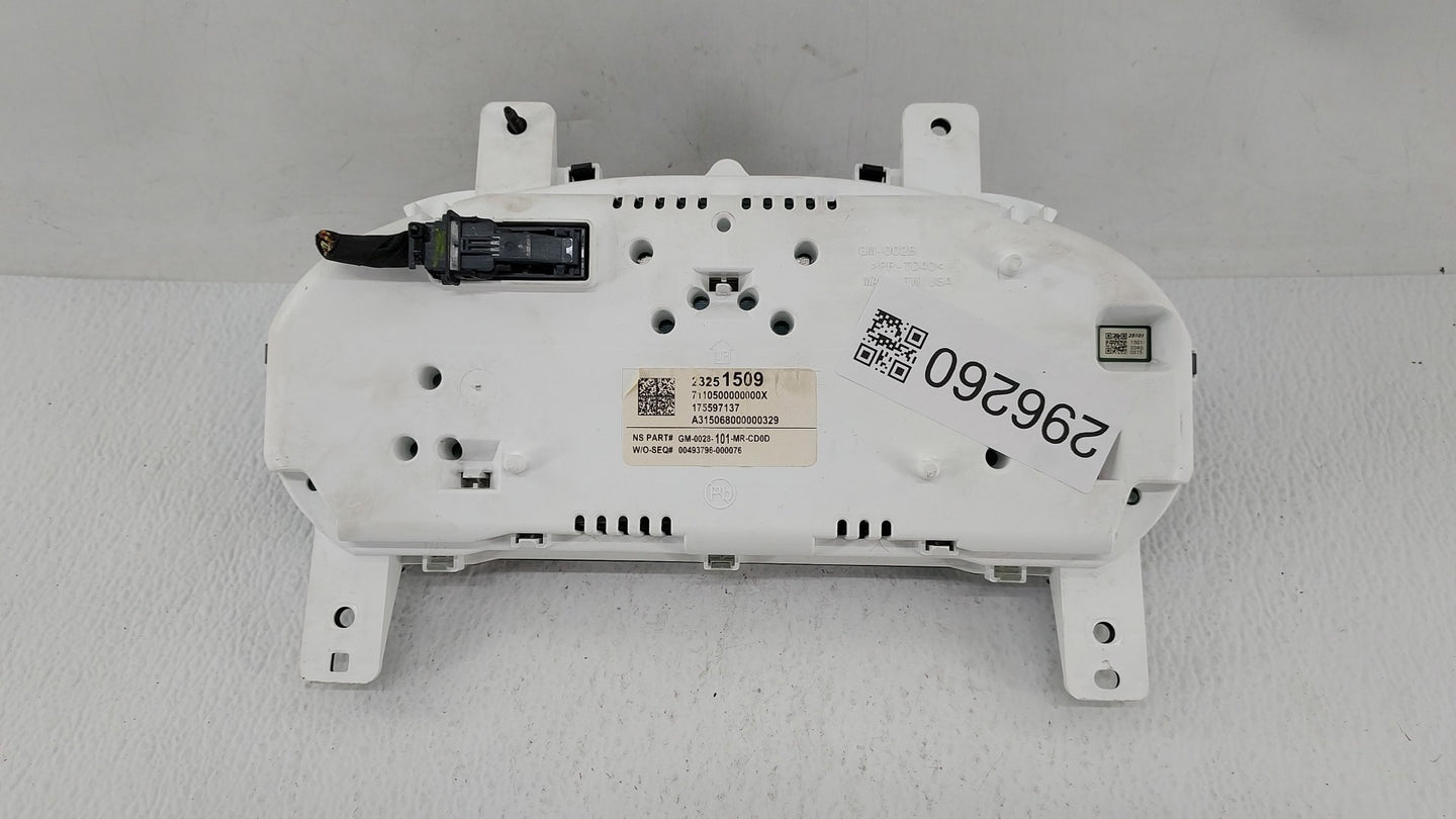 2015 Chevrolet Impala Instrument Cluster Speedometer Gauges P/N:23245274 23251507, 23251509 Fits OEM Used Auto Parts - Oemus