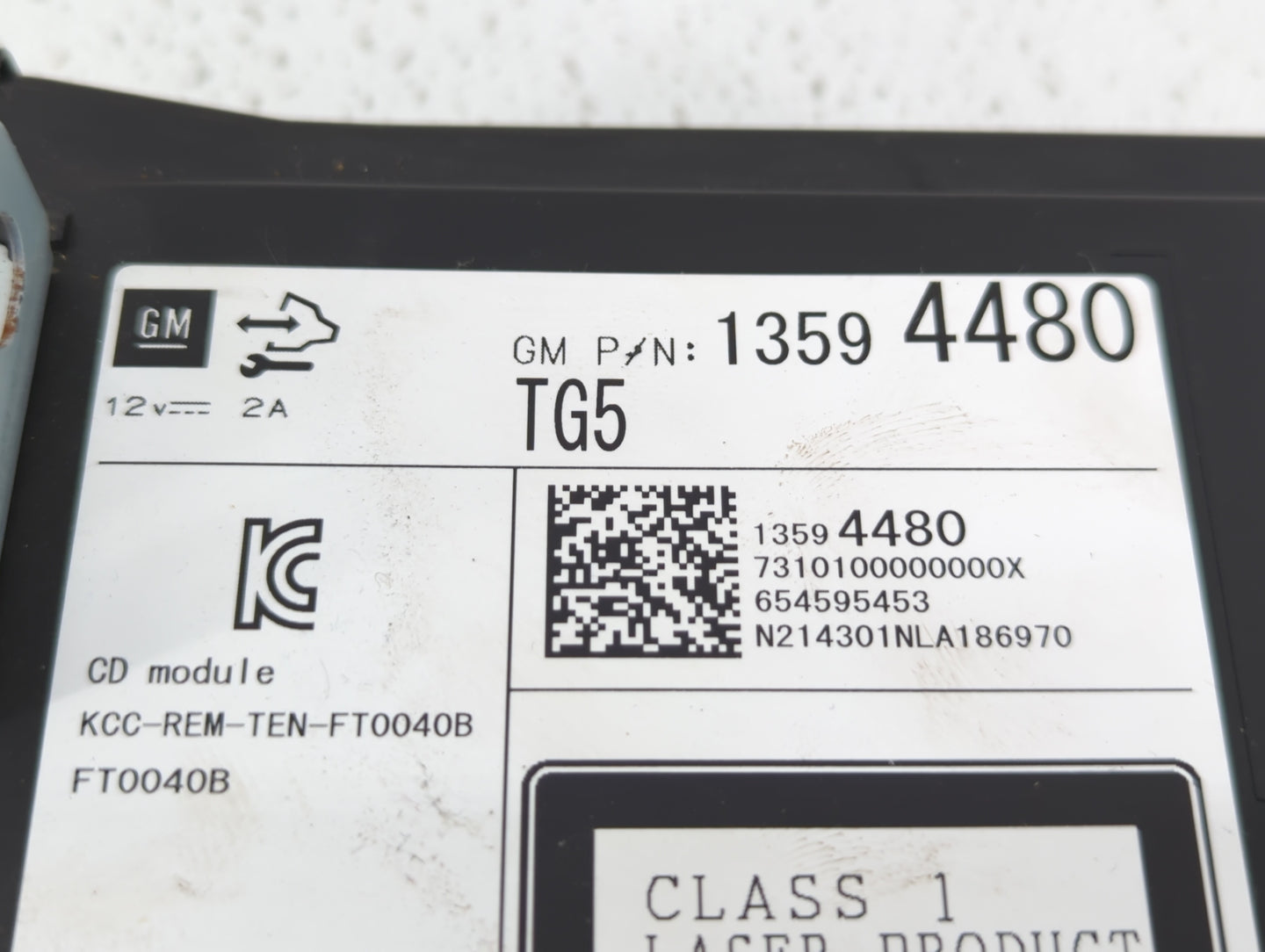 2015 Chevrolet Impala Radio AM FM Cd Player Receiver Replacement P/N:13594480 Fits OEM Used Auto Parts - Oemusedautoparts1.c