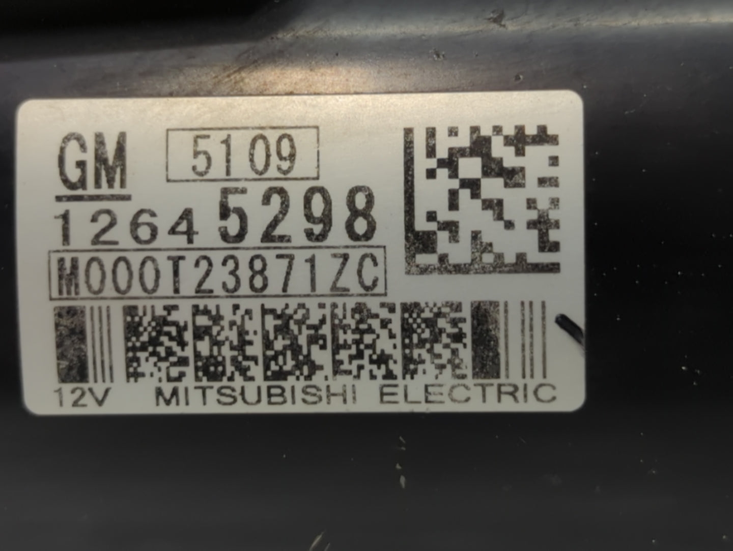 2012-2020 Chevrolet Impala Car Starter Motor Solenoid OEM P/N:M000T23871ZC 12645298 Fits OEM Used Auto Parts - Oemusedautopa