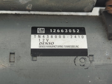 2015-2019 Chevrolet Impala Car Starter Motor Solenoid OEM P/N:12663052 TN438000-2410 Fits Fits 2015 2016 2017 2018 2019 2020 2021 OEM Used Auto Parts