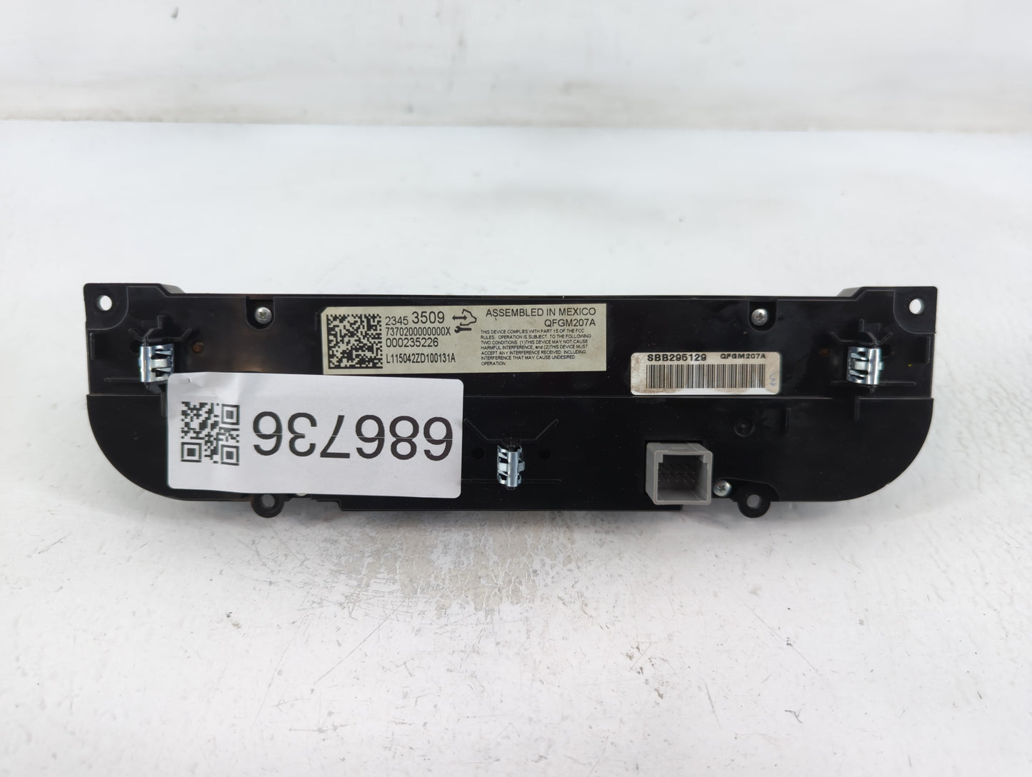 2014-2020 Chevrolet Impala Climate Control Module Temperature AC/Heater Replacement P/N:23453509 Fits OEM Used Auto Parts - 