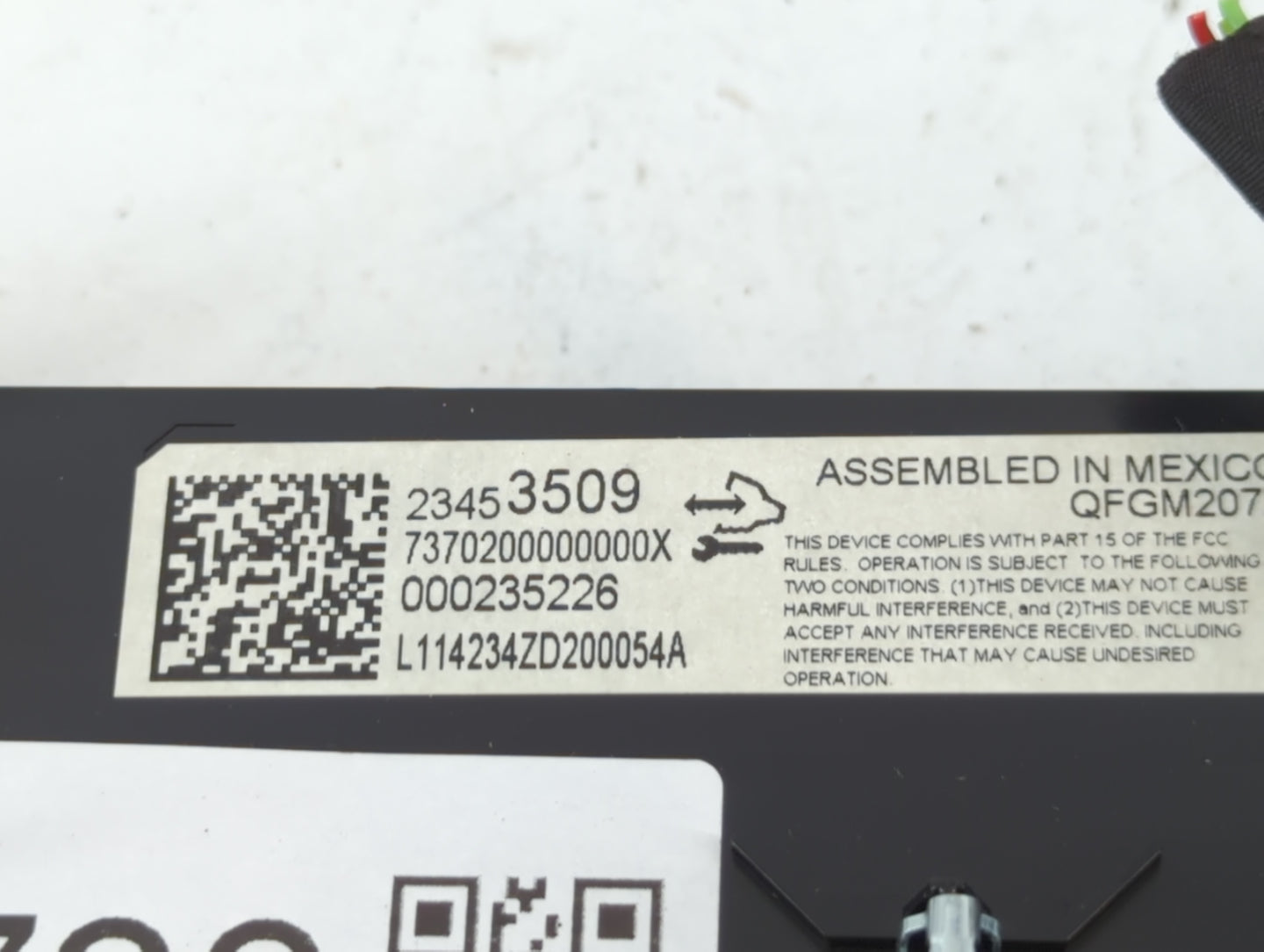 2014-2020 Chevrolet Impala Climate Control Module Temperature AC/Heater Replacement P/N:23453509 Fits OEM Used Auto Parts - 