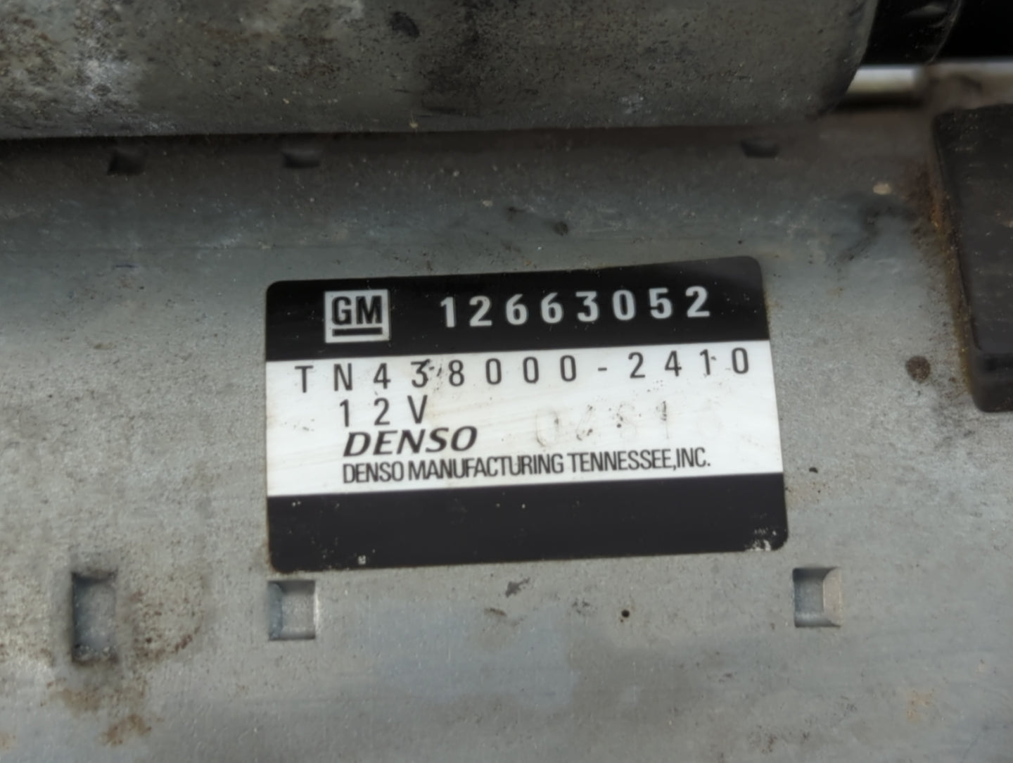 2015-2019 Chevrolet Impala Car Starter Motor Solenoid OEM P/N:12663052 Fits Fits 2015 2016 2017 2018 2019 2020 2021 OEM Used