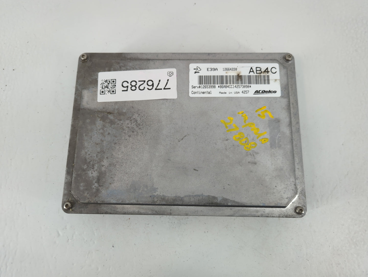 2014-2016 Chevrolet Impala PCM Engine Control Computer ECU ECM PCU OEM P/N:12664220 E39A Fits Fits 2013 2014 2015 2016 OEM U