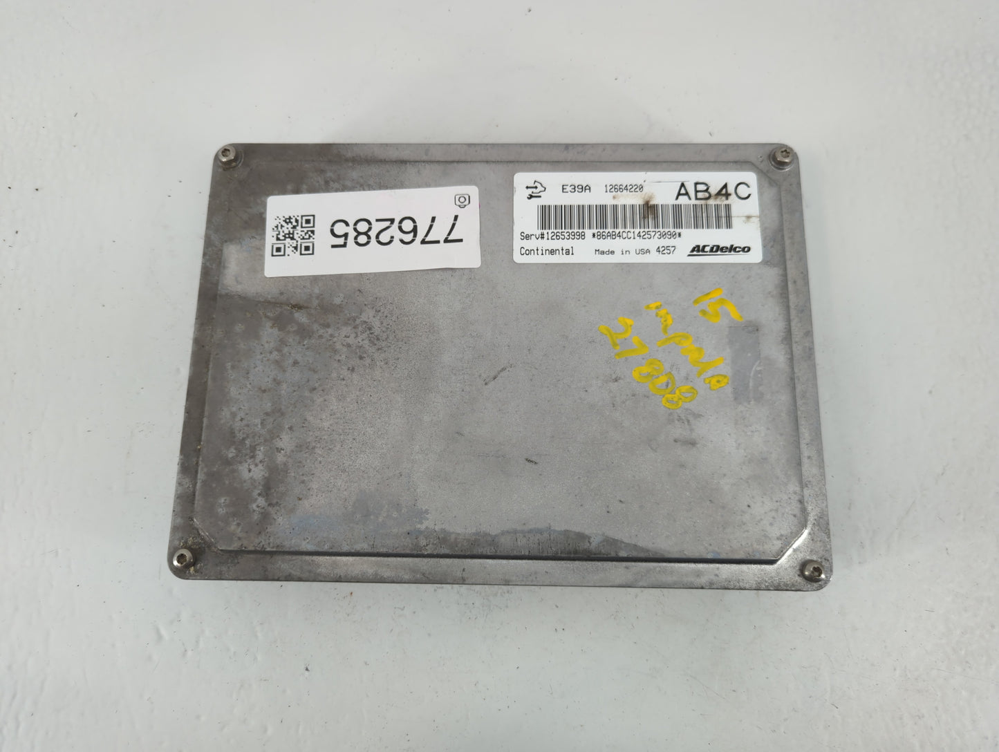 2014-2016 Chevrolet Impala PCM Engine Control Computer ECU ECM PCU OEM P/N:12664220 E39A Fits Fits 2013 2014 2015 2016 OEM U