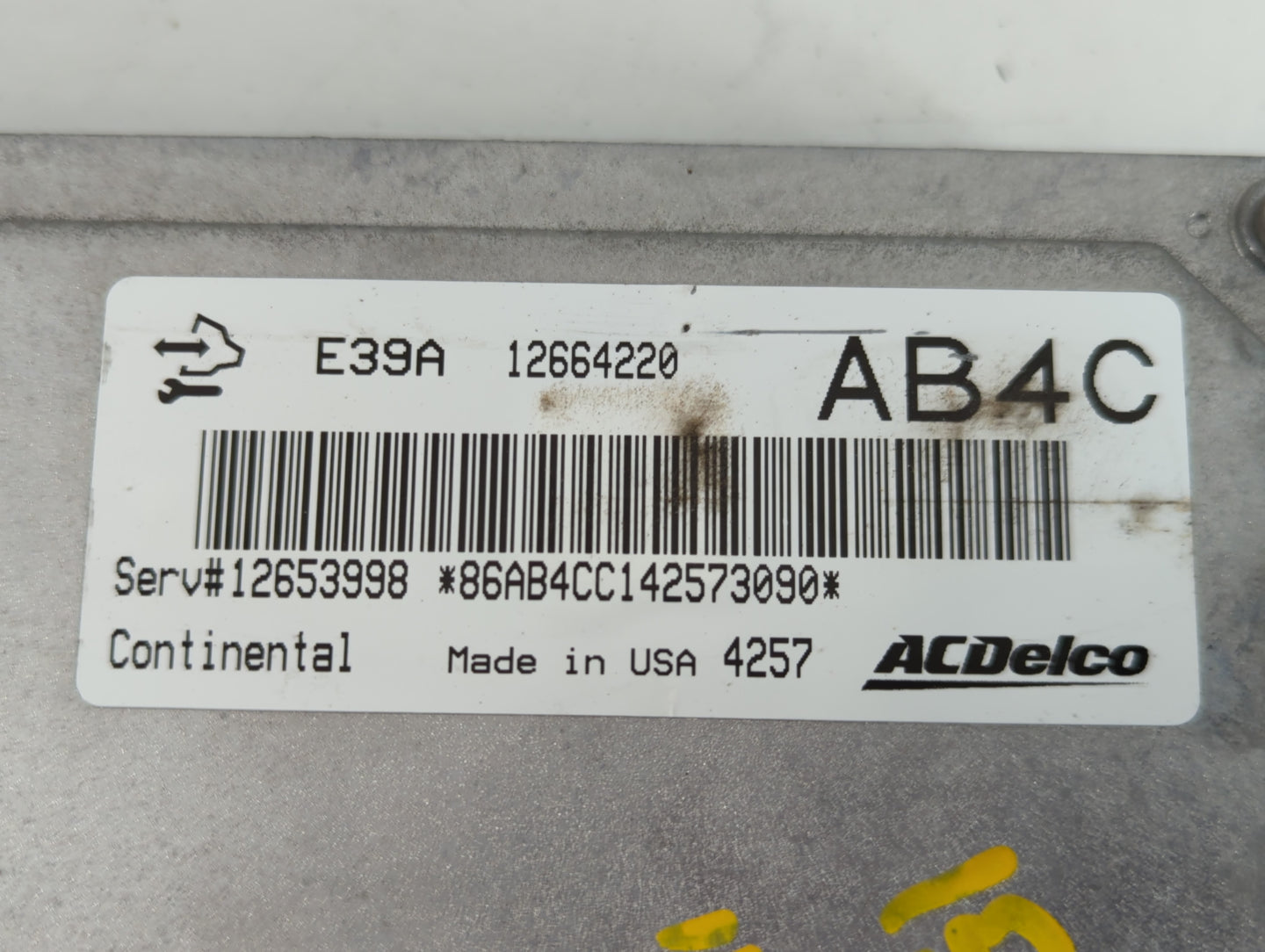 2014-2016 Chevrolet Impala PCM Engine Control Computer ECU ECM PCU OEM P/N:12664220 E39A Fits Fits 2013 2014 2015 2016 OEM U
