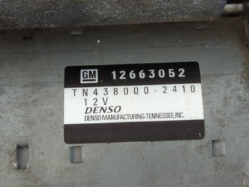 2015-2019 Chevrolet Impala Car Starter Motor Solenoid OEM P/N:TN438000-2410 12663052 Fits Fits 2015 2016 2017 2018 2019 2020 2021 OEM Used Auto Parts