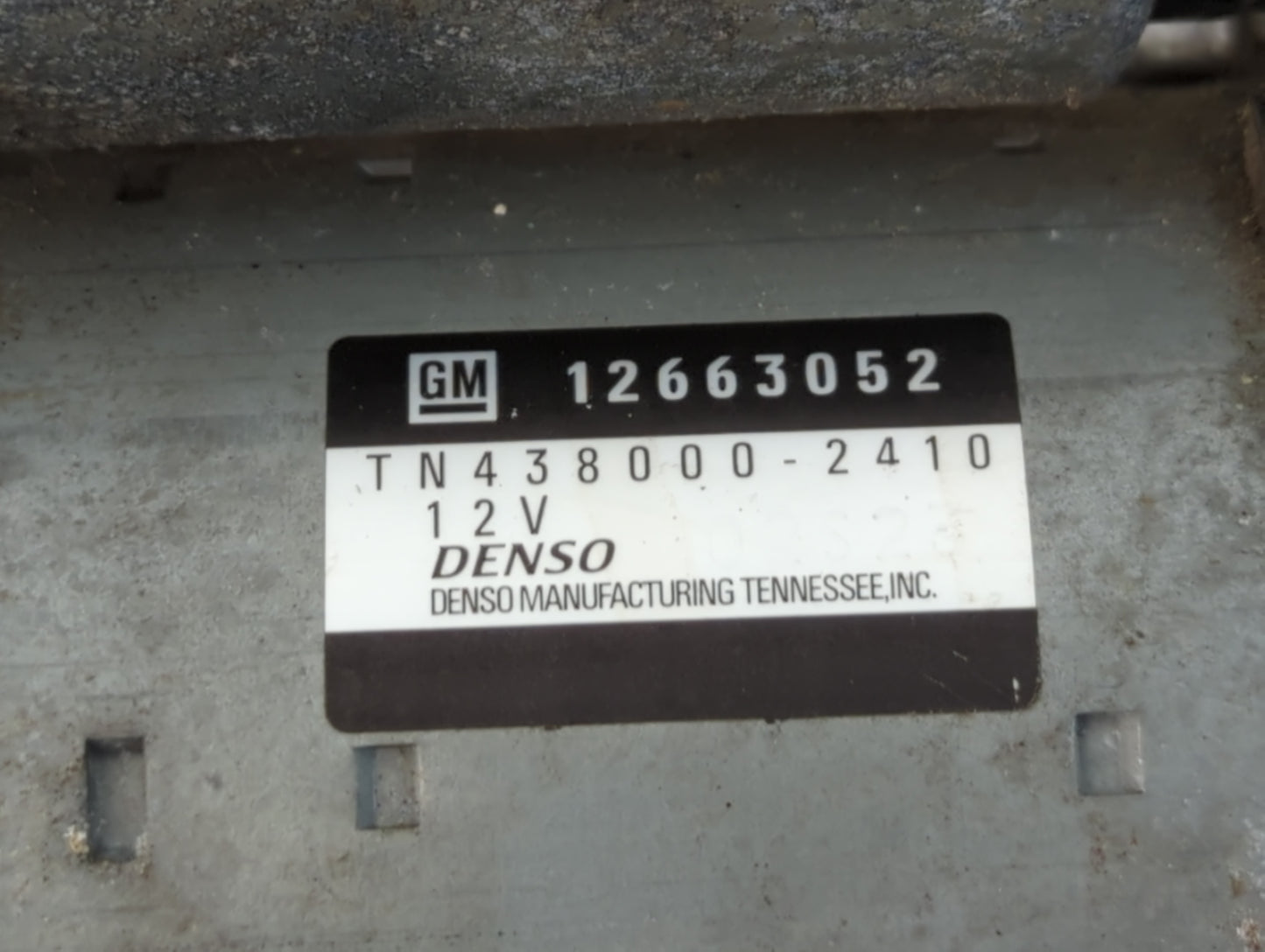 2015-2019 Chevrolet Impala Car Starter Motor Solenoid OEM P/N:TN438000-2410 12663052 Fits Fits 2015 2016 2017 2018 2019 2020