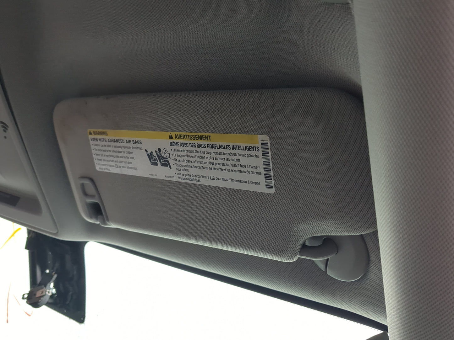 2013-2016 Chevrolet Malibu Sun Visor Shade Replacement Passenger Right Mirror Fits Fits 2013 2014 2015 2016 OEM Used Auto Pa