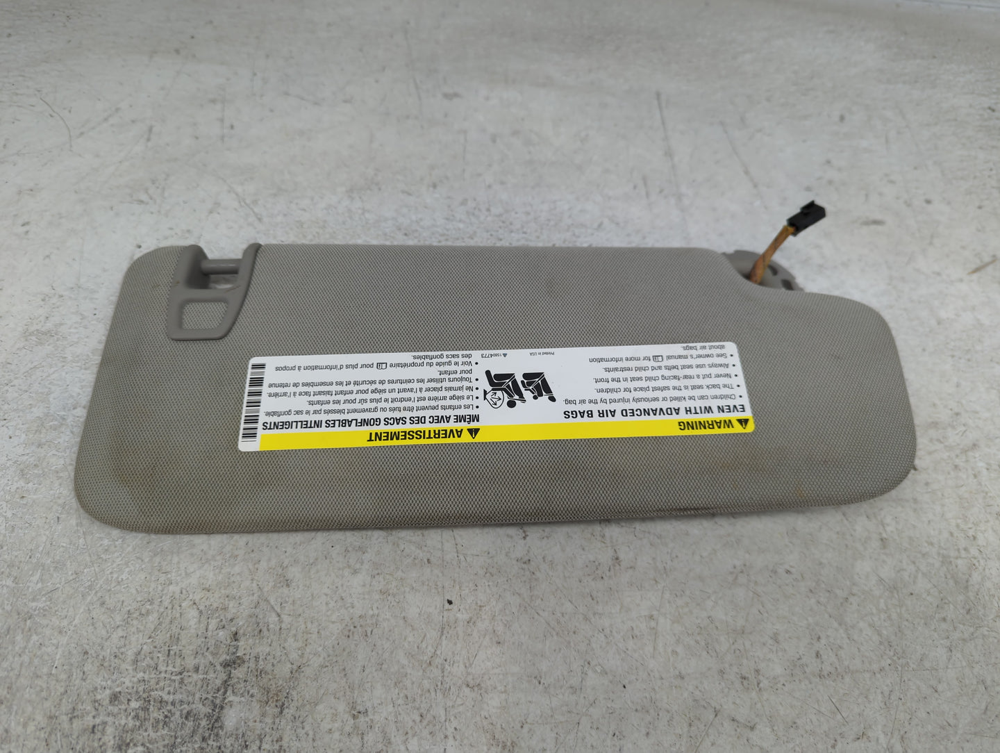 2013-2016 Chevrolet Malibu Sun Visor Shade Replacement Driver Left Mirror Fits Fits 2013 2014 2015 2016 OEM Used Auto Parts 