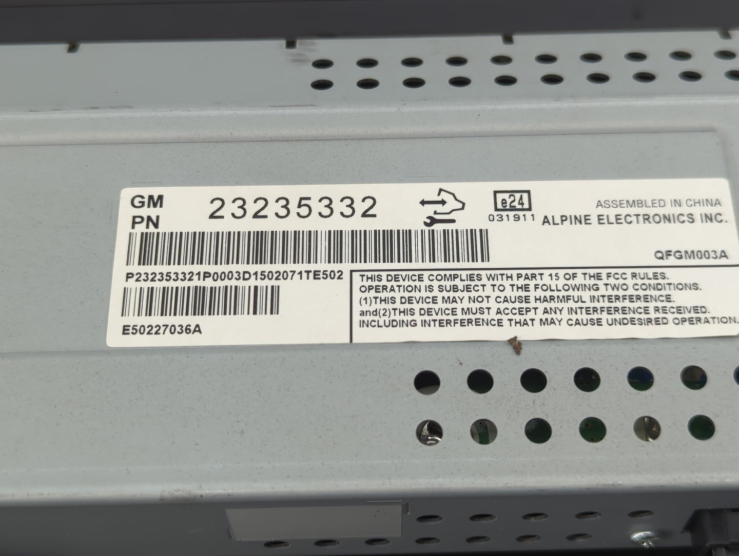 2014-2016 Chevrolet Malibu Information Display Screen - Oemusedautoparts1.com