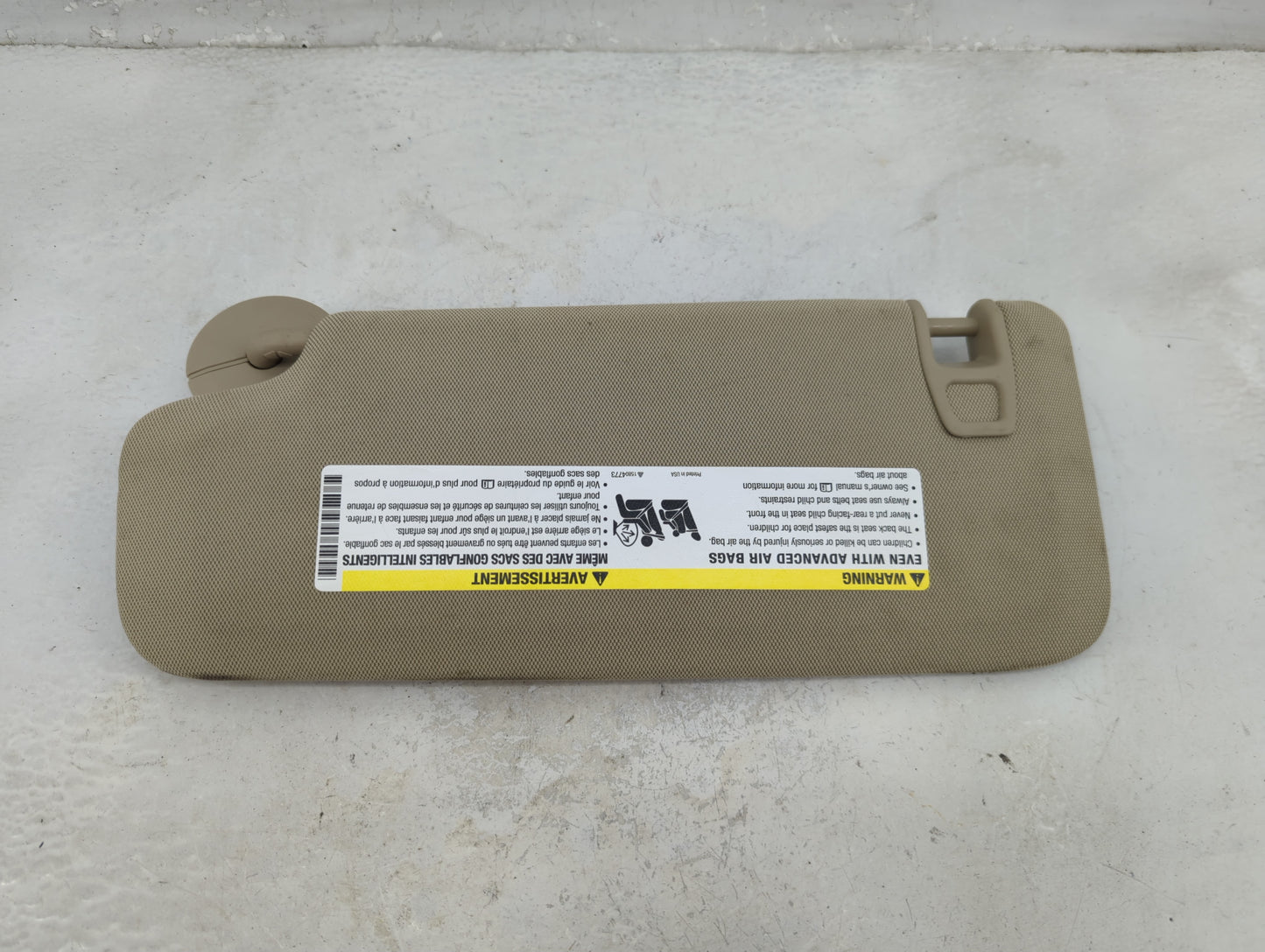 2013-2016 Chevrolet Malibu Sun Visor Shade Replacement Passenger Right Mirror Fits Fits 2013 2014 2015 2016 OEM Used Auto Pa