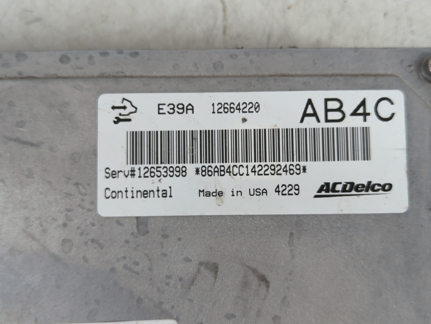 2013-2016 Chevrolet Malibu PCM Engine Control Computer ECU ECM PCU OEM P/N:12664220 Fits Fits 2013 2014 2015 2016 OEM Used A
