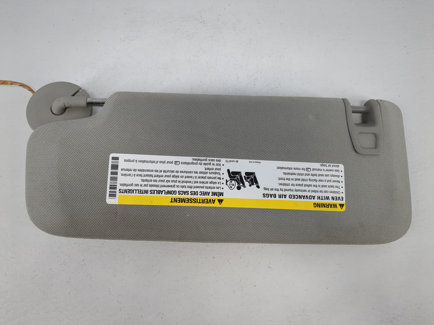 2013-2016 Chevrolet Malibu Sun Visor Shade Replacement Passenger Right Mirror Fits Fits 2013 2014 2015 2016 OEM Used Auto Pa