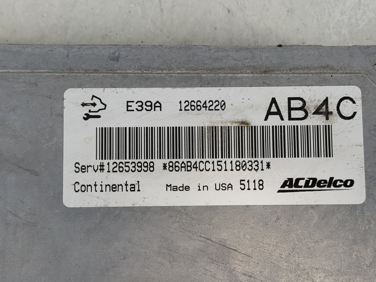 2013-2016 Chevrolet Malibu PCM Engine Control Computer ECU ECM PCU OEM P/N:12664220 Fits Fits 2013 2014 2015 2016 OEM Used A