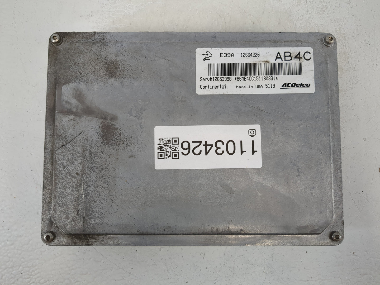 2013-2016 Chevrolet Malibu PCM Engine Control Computer ECU ECM PCU OEM P/N:12664220 Fits Fits 2013 2014 2015 2016 OEM Used A