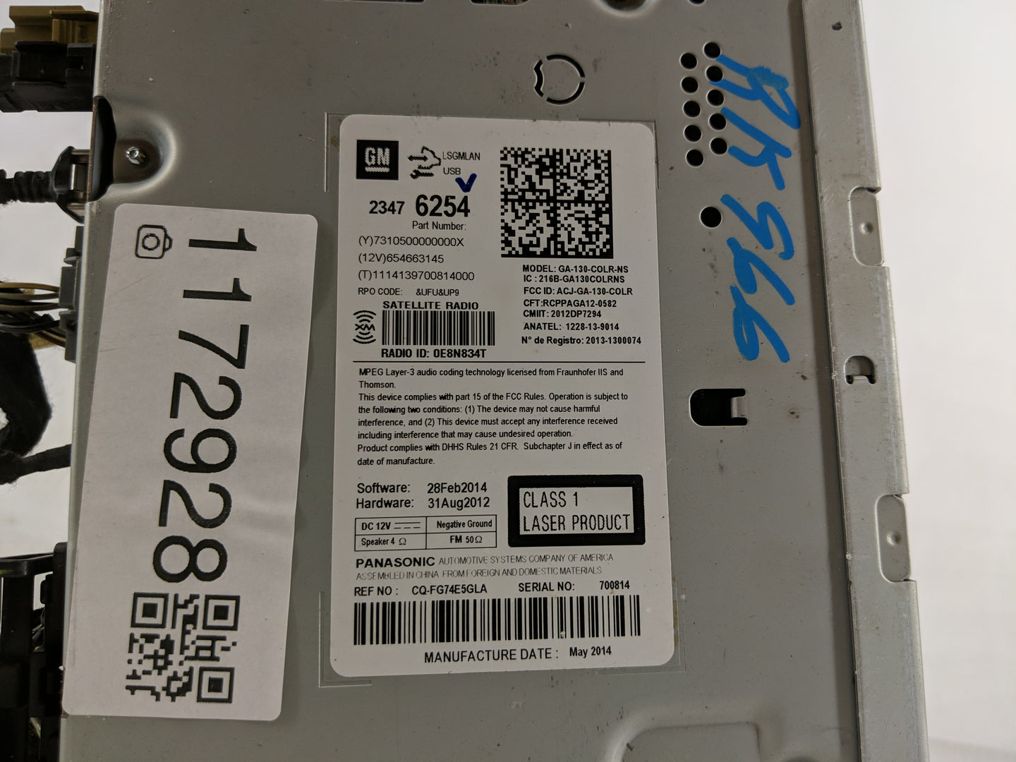 2015 Chevrolet Malibu Radio AM FM Cd Player Receiver Replacement P/N:23476254 Fits OEM Used Auto Parts - Oemusedautoparts1.c