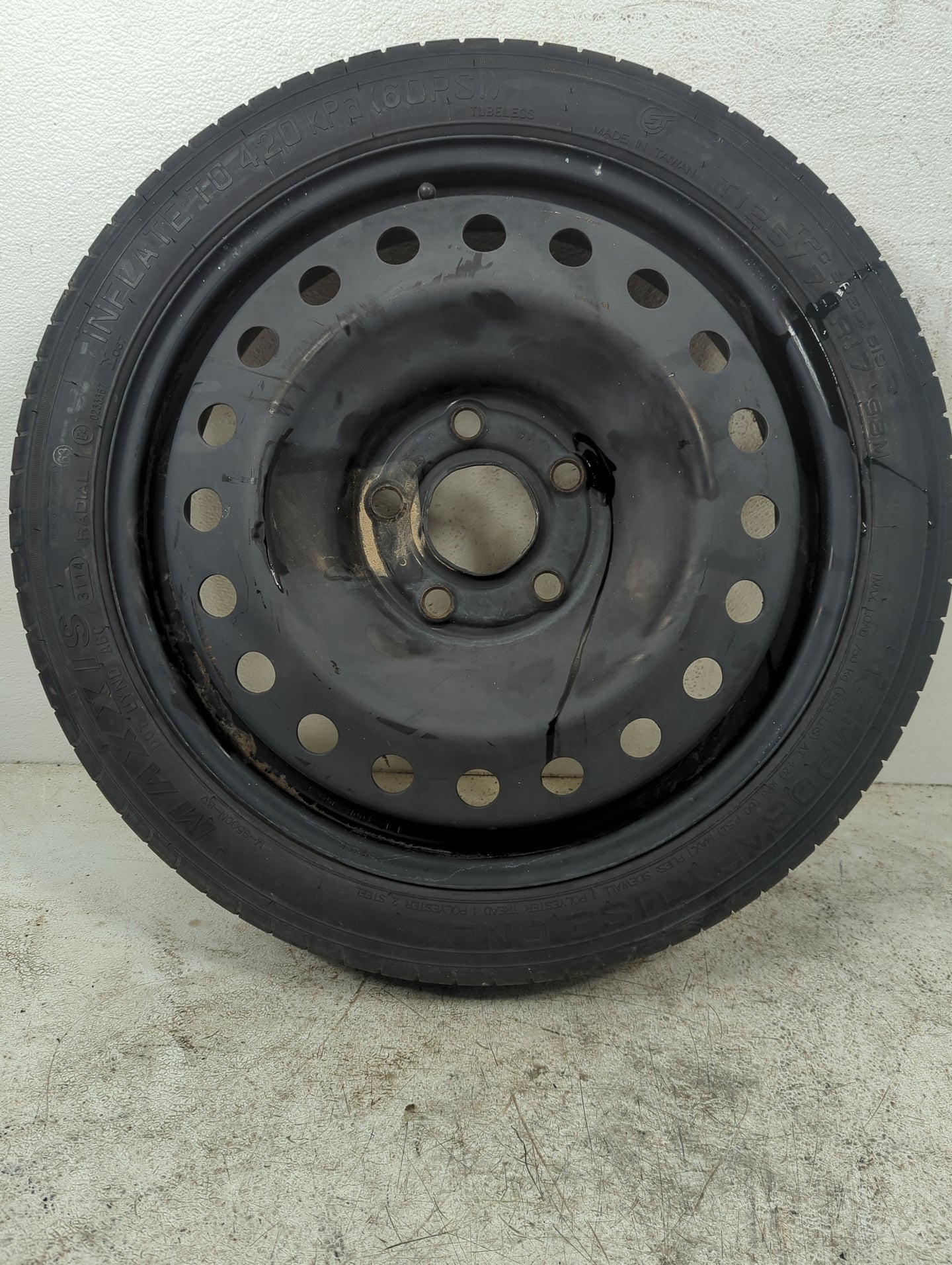 2013-2016 Chevrolet Malibu Spare Donut Tire Wheel Rim Oem 1212695 - Oemusedautoparts1.com