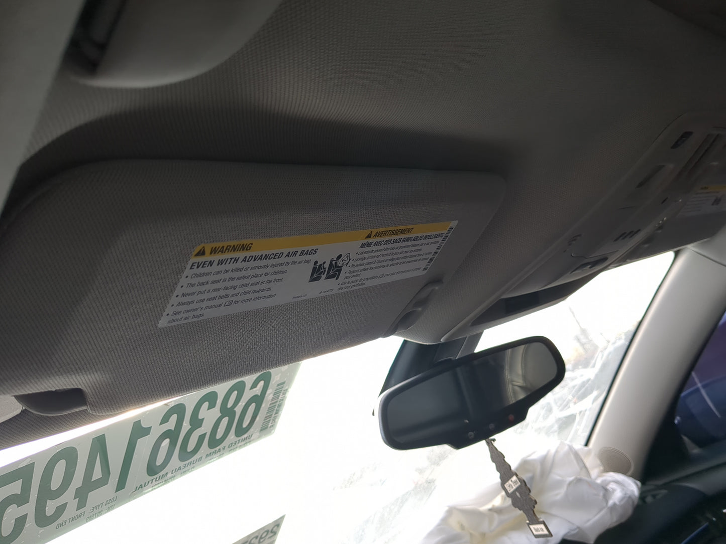 2013-2016 Chevrolet Malibu Sun Visor Shade Replacement Driver Left Mirror Fits Fits 2013 2014 2015 2016 OEM Used Auto Parts 