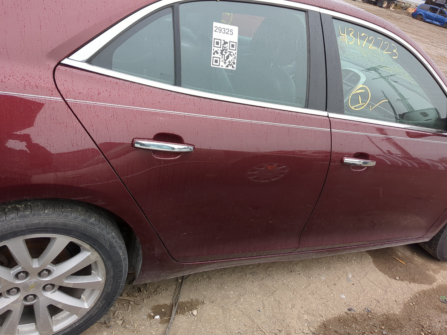 2013-2016 Chevrolet Malibu Passenger Rear Door Oem - Oemusedautoparts1.com