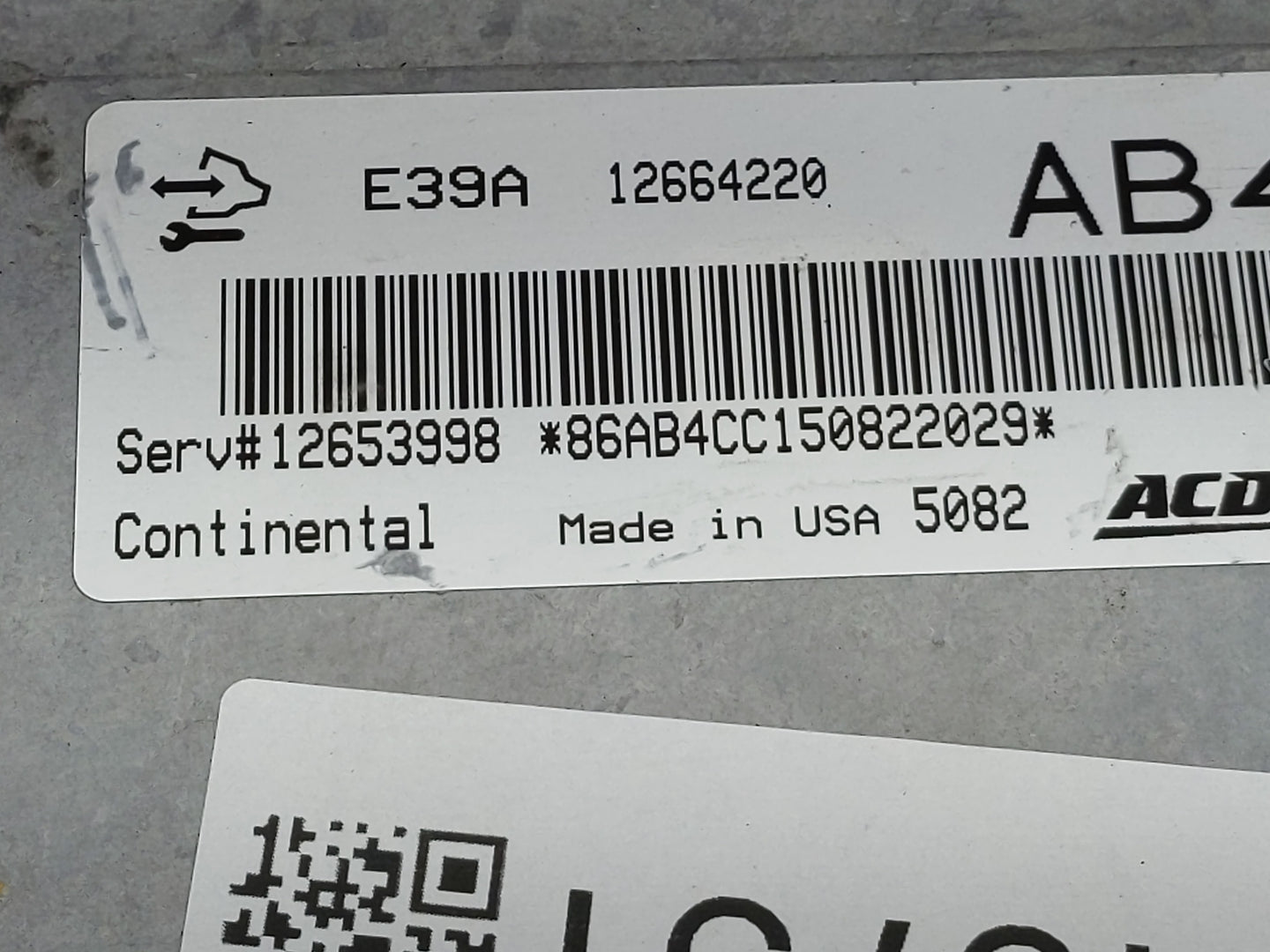 2013-2016 Chevrolet Malibu PCM Engine Control Computer ECU ECM PCU OEM P/N:12664220 12655476 Fits Fits 2013 2014 2015 2016 O