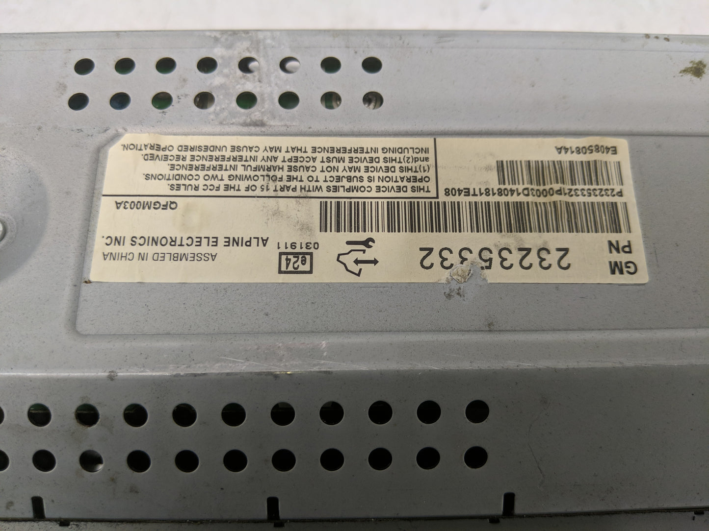 2015 Chevrolet Malibu Radio AM FM Cd Player Receiver Replacement P/N:22851302 Fits OEM Used Auto Parts - Oemusedautoparts1.c