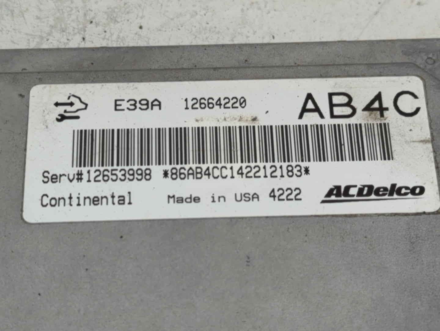 2013-2016 Chevrolet Malibu PCM Engine Control Computer ECU ECM PCU OEM P/N:12664220 Fits Fits 2013 2014 2015 2016 OEM Used A