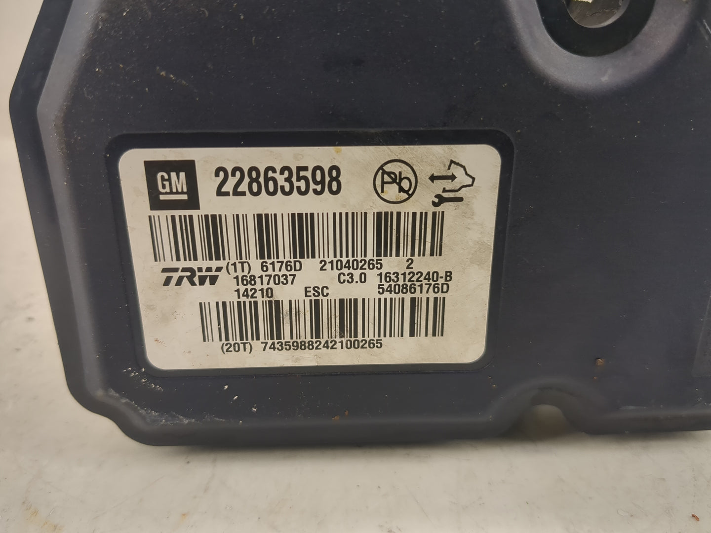 2013-2016 Chevrolet Malibu ABS Pump Control Module Replacement P/N:22863598 16312240-B Fits Fits 2012 2013 2014 2015 2016 OE
