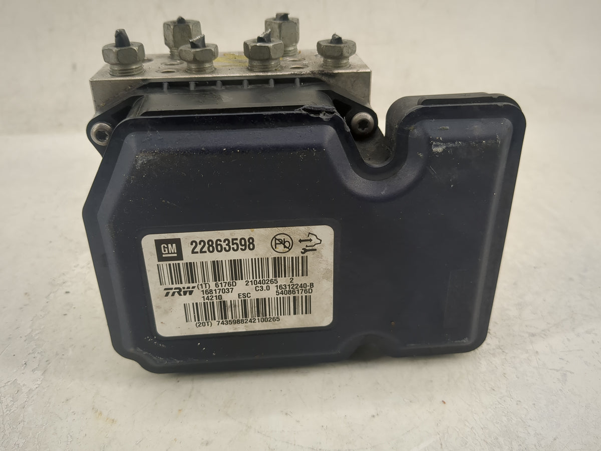 2013-2016 Chevrolet Malibu Anti-Lock Brake ABS Pump Module Actuator OEM P/N:22863598 16312240-B Fits Fits 2012 2013 2014 201