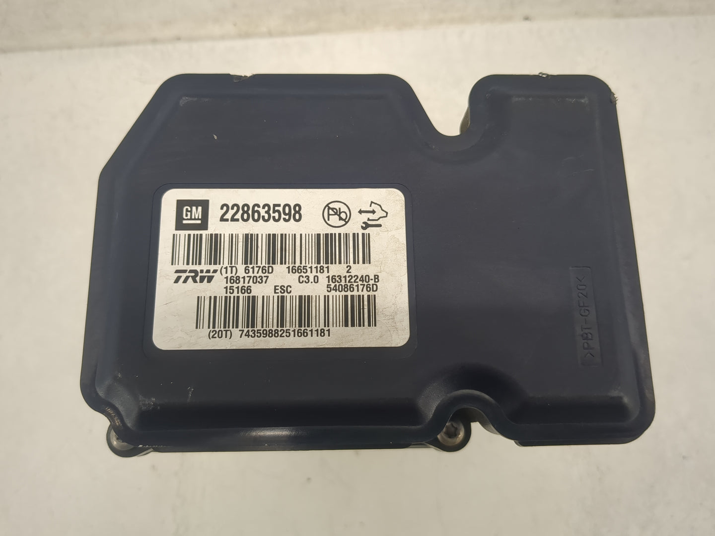 2013-2016 Chevrolet Malibu ABS Pump Control Module Replacement P/N:16817037 54086176D, 22863598 Fits Fits 2012 2013 2014 201
