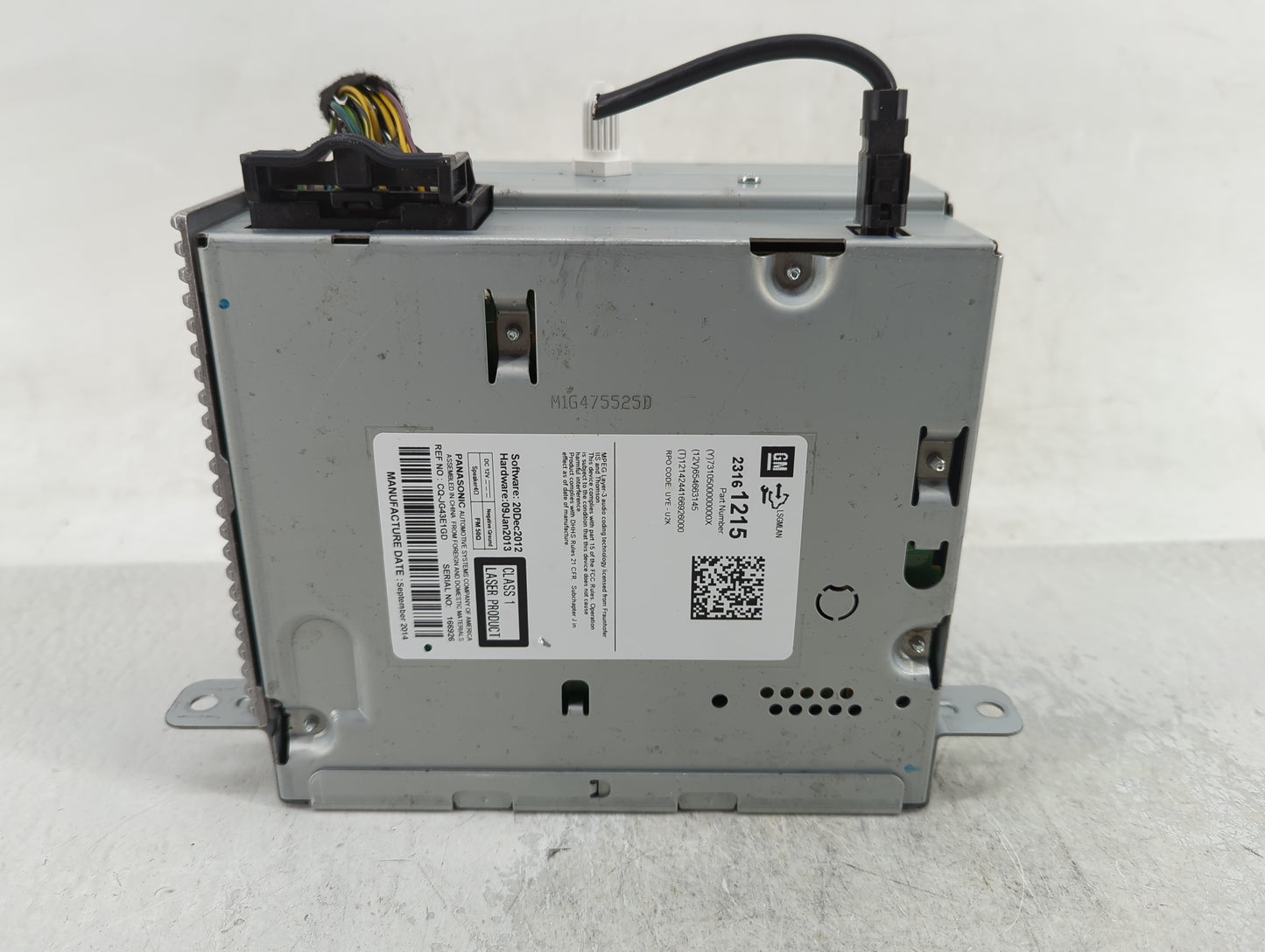 2014-2016 Chevrolet Malibu Radio AM FM Cd Player Receiver Replacement P/N:23161215 Fits Fits 2014 2015 2016 OEM Used Auto Pa