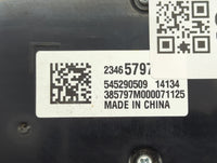 2014-2016 Chevrolet Malibu Climate Control Module Temperature AC/Heater Replacement P/N:23465797 545290509 Fits OEM Used Aut