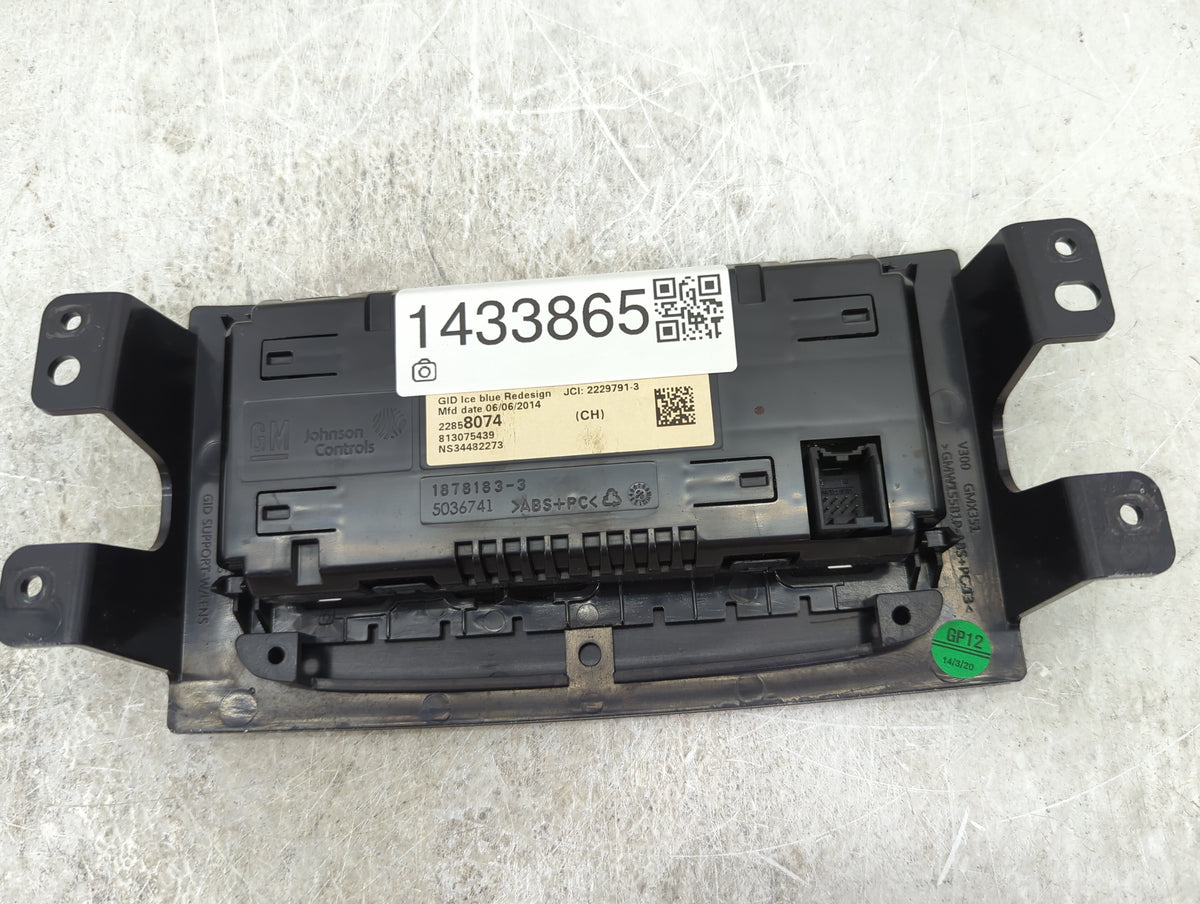 2014-2016 Chevrolet Malibu Information Radio Display Screen 1433865 - Oemusedautoparts1.com