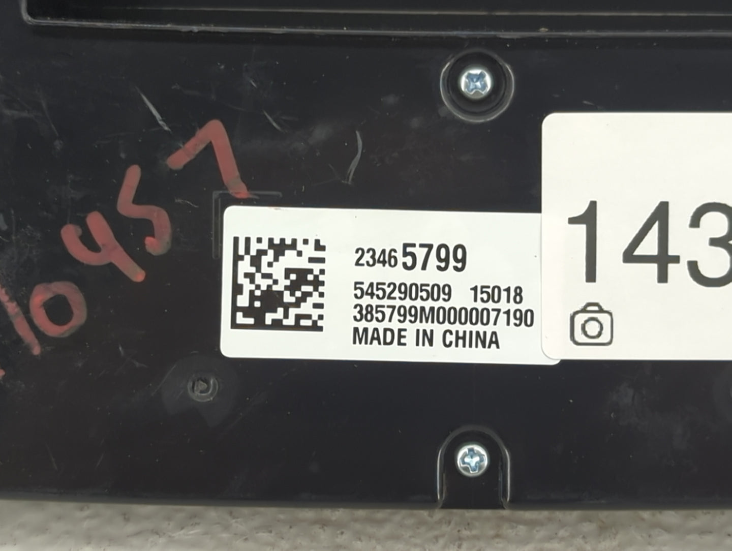 2013-2015 Chevrolet Malibu Climate Control Module Temperature AC/Heater Replacement P/N:23465799 545290509 Fits OEM Used Aut