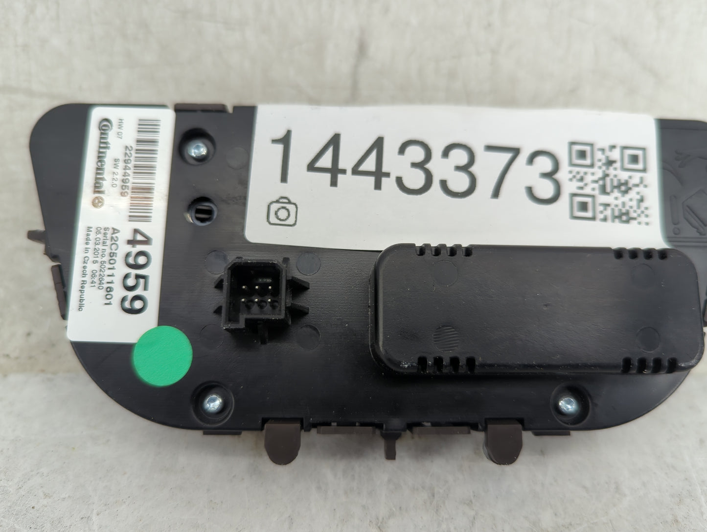 2014-2016 Chevrolet Malibu Climate Control Module Temperature AC/Heater Replacement P/N:22944959 A2C50111801 Fits OEM Used A