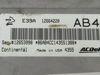 2013-2016 Chevrolet Malibu PCM Engine Control Computer ECU ECM PCU OEM P/N:12664220 12653998 Fits Fits 2013 2014 2015 2016 O