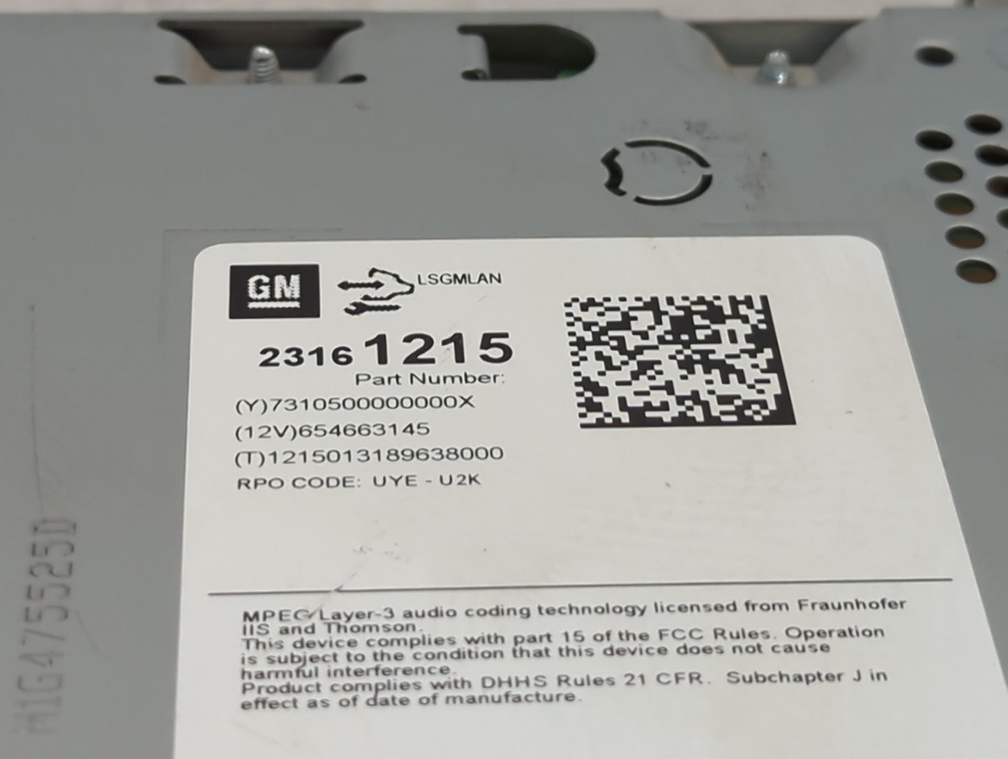 2014-2016 Chevrolet Malibu Radio AM FM Cd Player Receiver Replacement P/N:23161215 Fits Fits 2014 2015 2016 OEM Used Auto Pa