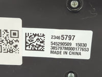 2015 Chevrolet Malibu Climate Control Module Temperature AC/Heater Replacement P/N:23465797 545290509, 385797M000177653 Fits