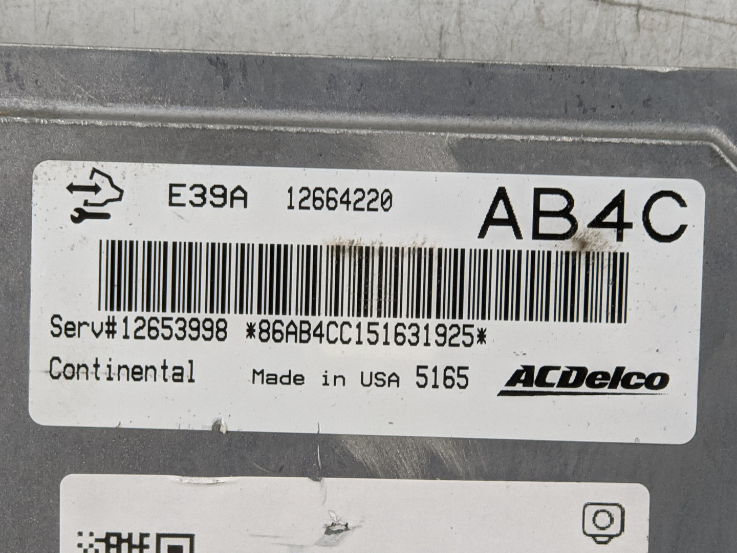 2013-2016 Chevrolet Malibu PCM Engine Control Computer ECU ECM PCU OEM P/N:12653998 12664220, E39A Fits Fits 2013 2014 2015 