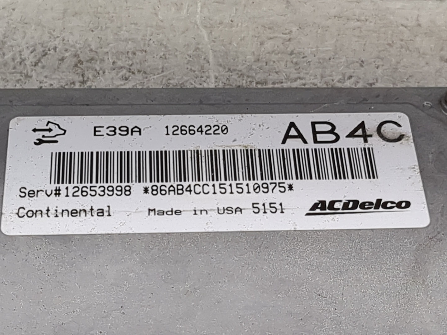 2013-2016 Chevrolet Malibu PCM Engine Control Computer ECU ECM PCU OEM P/N:12664220 12653998 Fits Fits 2013 2014 2015 2016 O
